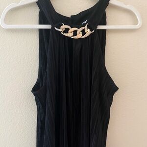 Inc International Concepts Women's Black Blouse With Chain Detail. Sz. L